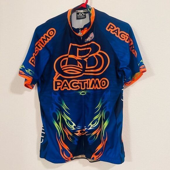 Pactimo  men’s XXL Cycling Racing Performance Jersey blue - Picture 1 of 8